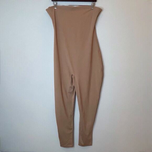 SKIMS All In One Strapless Bodysuit Jumpsuit Sexy Date Bodycon Sienna Tan 3X NWT - Picture 1 of 16